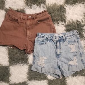 Hollister Curvy Ultra High Rise Mom Shorts Bundle